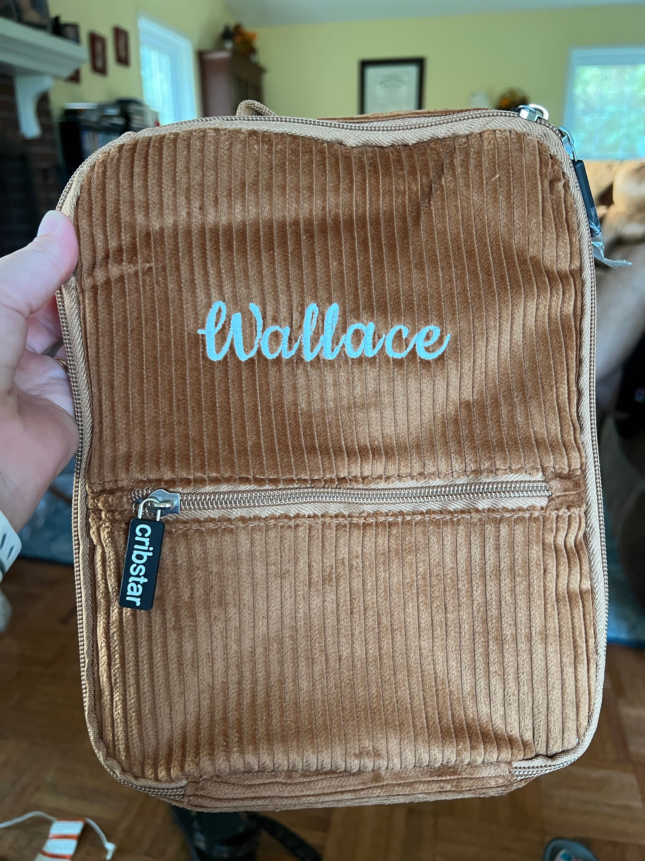 Personalised Retro Corduroy Lunch Bag