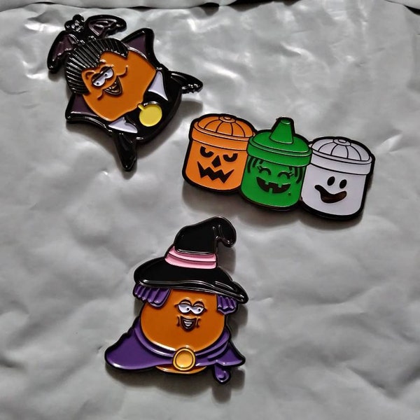 Witch Halloween Mcnugget Enamel Pin - Etsy