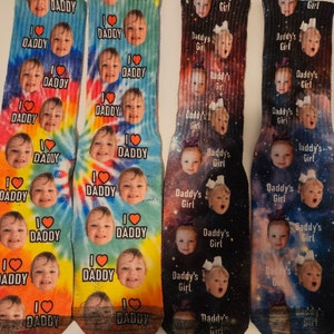 Custom Father's Day Socks, Custom Face Socks, Personalized Socks, Gifts ...
