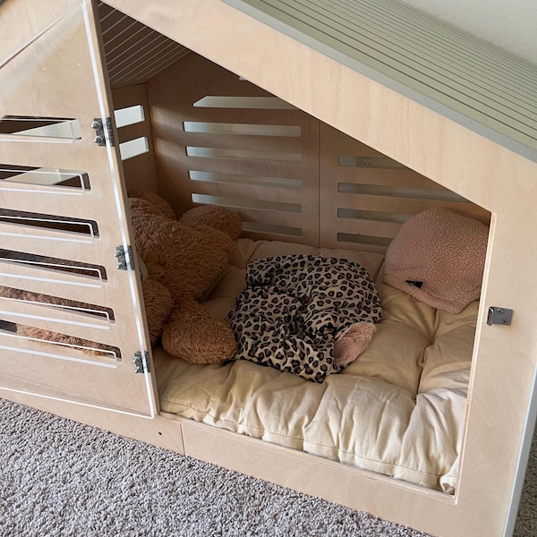 Image showcasing Modern Design Dog Crate With Acrylic Door Venlo. Dog House/dog Bed/dog ...
