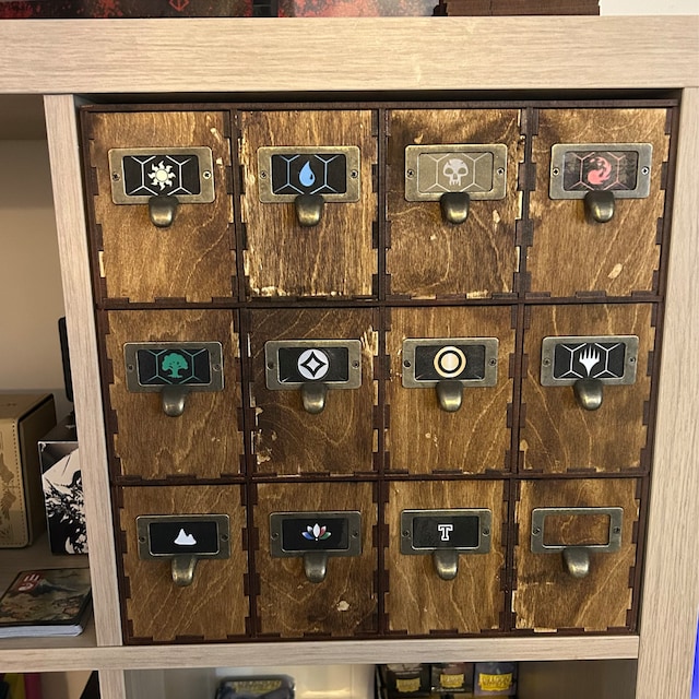 12-drawer Card Storage Unit: Kallax Compatible, Collectible Card Organizer. Magic the Gathering, Pokemon, Baseball Cards. - Etsy Singapore 12-drawer Card Storage Unit: Kallax Compatible, Collectible Card Organizer. Magic the Gathering, Pokemon, Baseball Cards. - Etsy Singapore