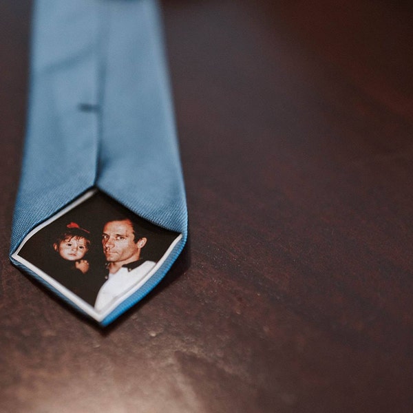 dad wedding tie patch