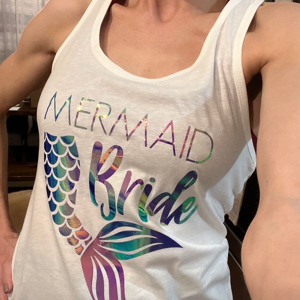 Mermaid Bachelorette Tanks, Mermaid Shirts, Mermaid Squad Bachelorette ...