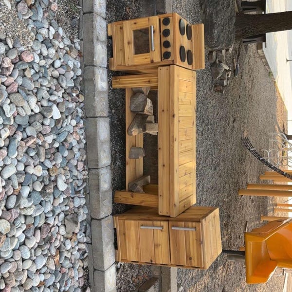 Cedar Mud Kitchen Handmade Mud Kitchen For Kids Sensory Table