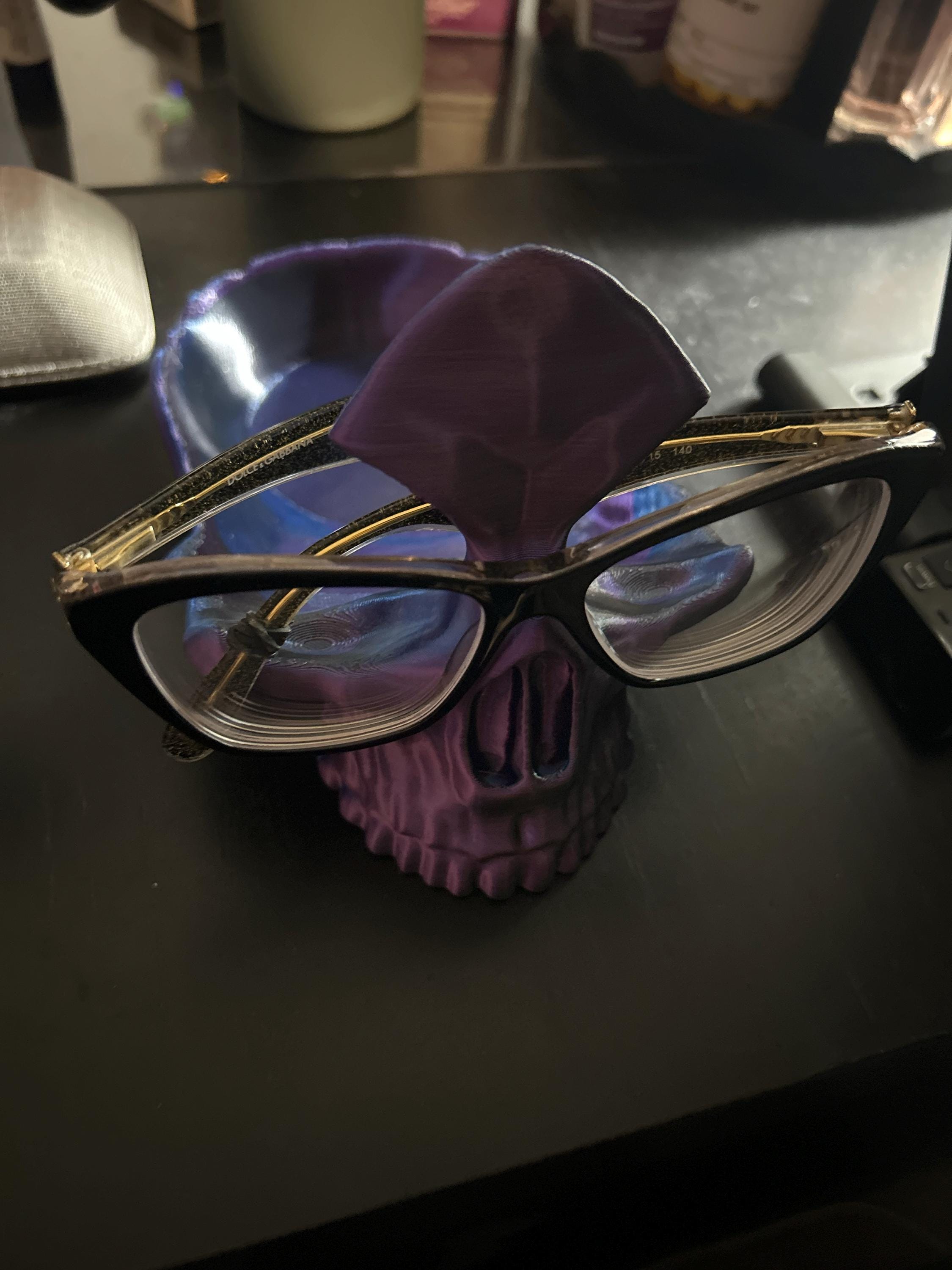 Skull Decor, Skull Bowl, Glasses Stand, Key Bowl, Glasses Holder, Skull Glasses Holder, Jewelry Bowl, Skull Plant, Skeleton Bowl, Desk