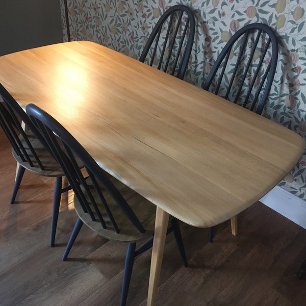 Ercol Grand Windsor Extending Dining Table: Mid-century Modern Elm ...