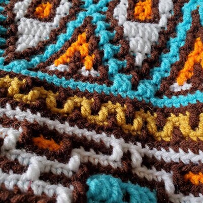 Badlands Blanket Overlay Mosaic Crochet Pattern Charts and Written ...