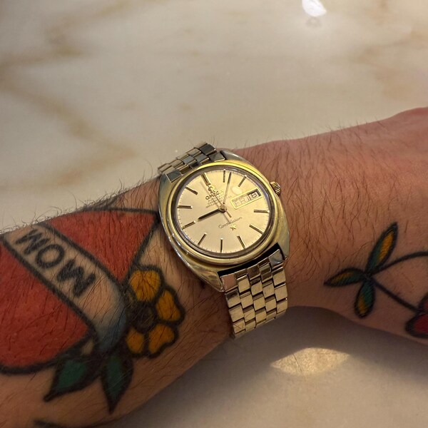 Montre Automatique Bulova Homme 23 Rubis - Années 70 - Révisée - Cadran Beige
