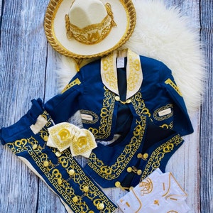 Monturas Charras Bordado Para Traje De Mariachi Oro Trajes De