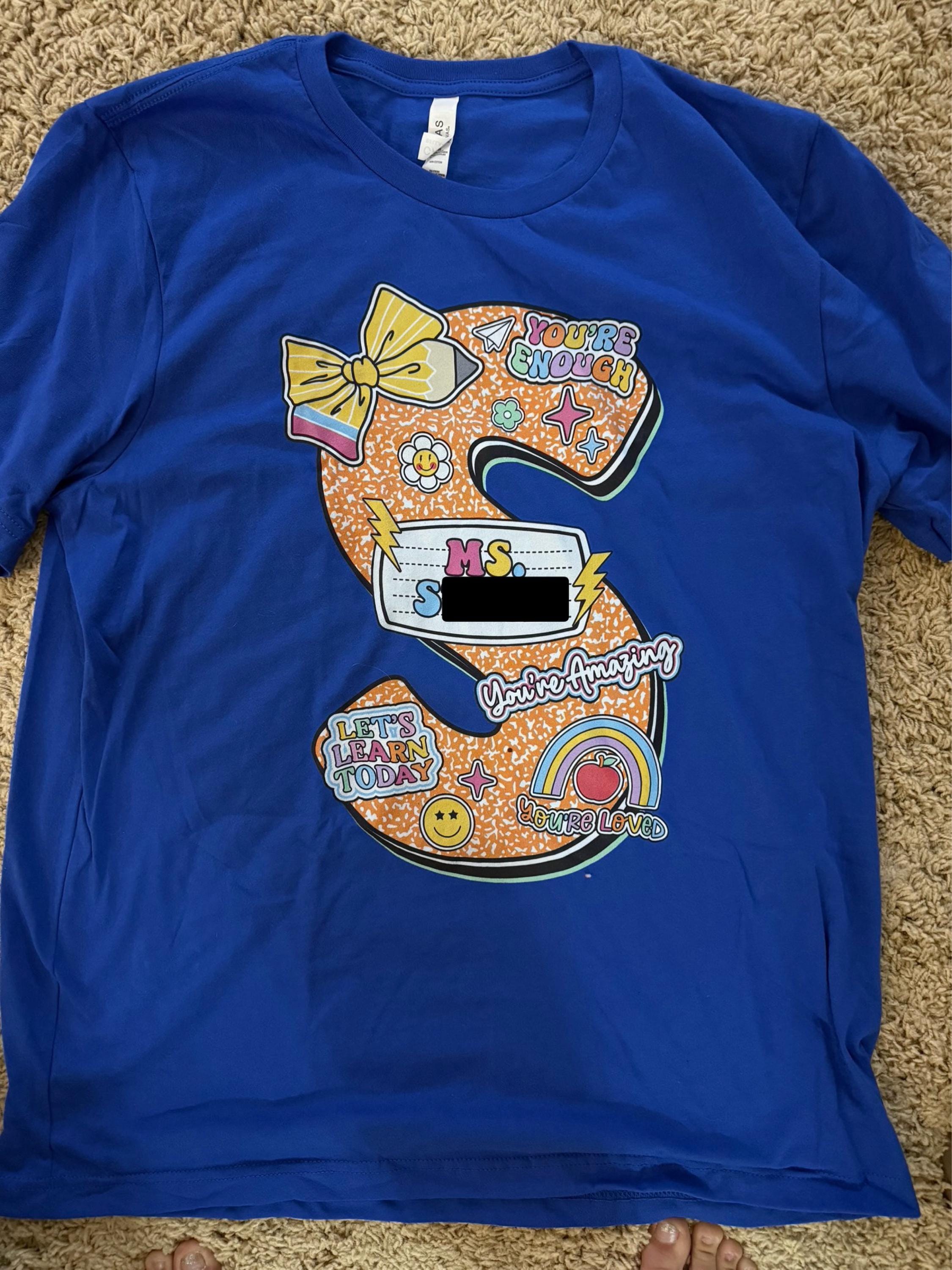 Personalized Teacher Shirt, Back To School Shirt, Custom Teacher Composition Book Shirt, First Day Of School, Teacher Appreciation Gifts