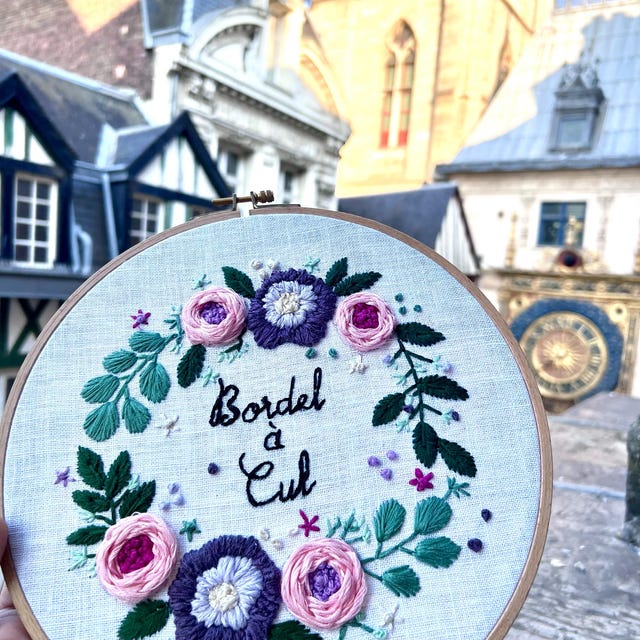 i_am_official ながけりゃ flower embroidery ops