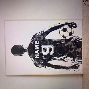 Custom Soccer Poster Personalized Soccer Art Soccer Ball - Etsy