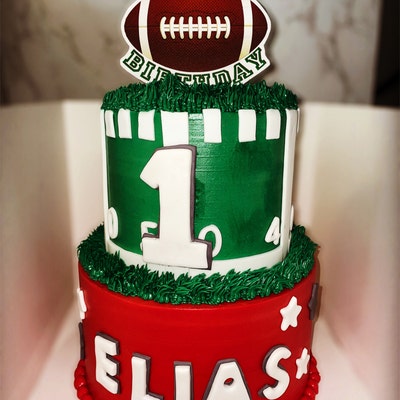 Instant Download Football Cake Topper Printable Football Centerpieces ...