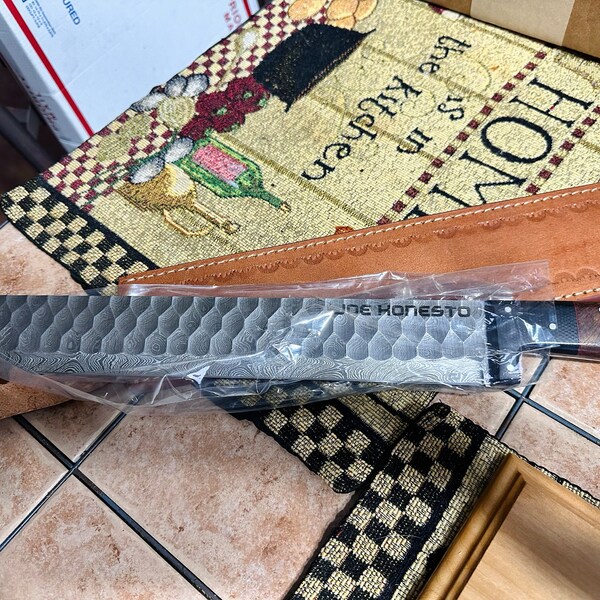 KBS Oregon Bowie Knife - Handcrafted 1095 Steel Blade with Rosewood Handle