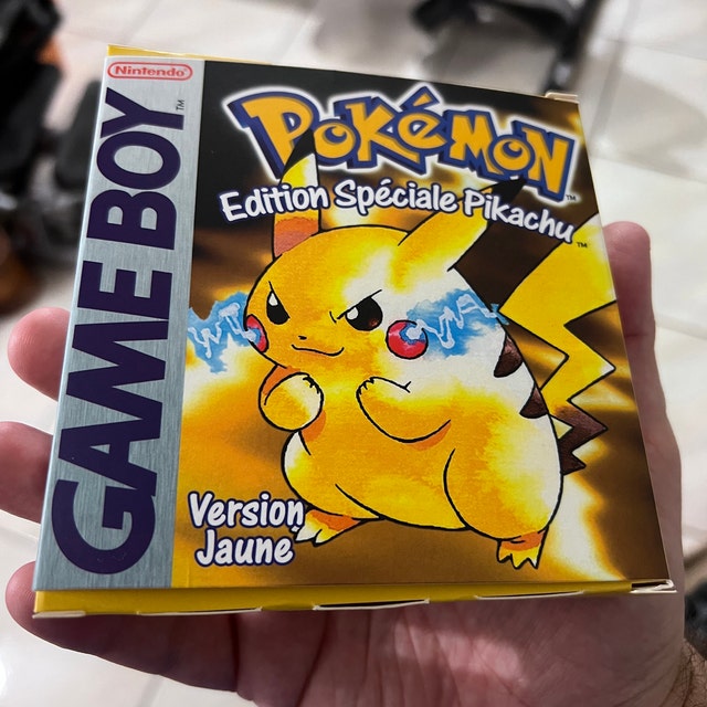 Pokemon Yellow Game Boy Color Gba Original Salvando + Case!