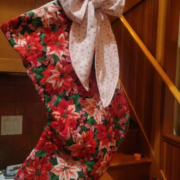 Quilted Bow Stocking PDF Sewing Pattern, DIGITAL File, Detailed Video ...