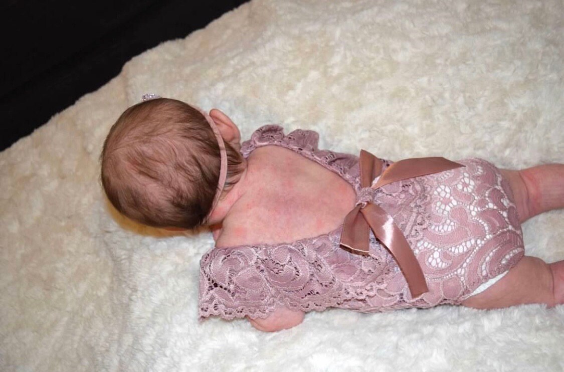 Newborn photo outfit girl lace romper set, newborn girl pink lilas red lace photo outfit baby girl open back romper newborn photography