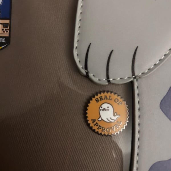 Seal of Approval Enamel Pin - Etsy