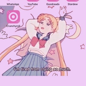 Anime app icon, anime, app icon, HD phone wallpaper