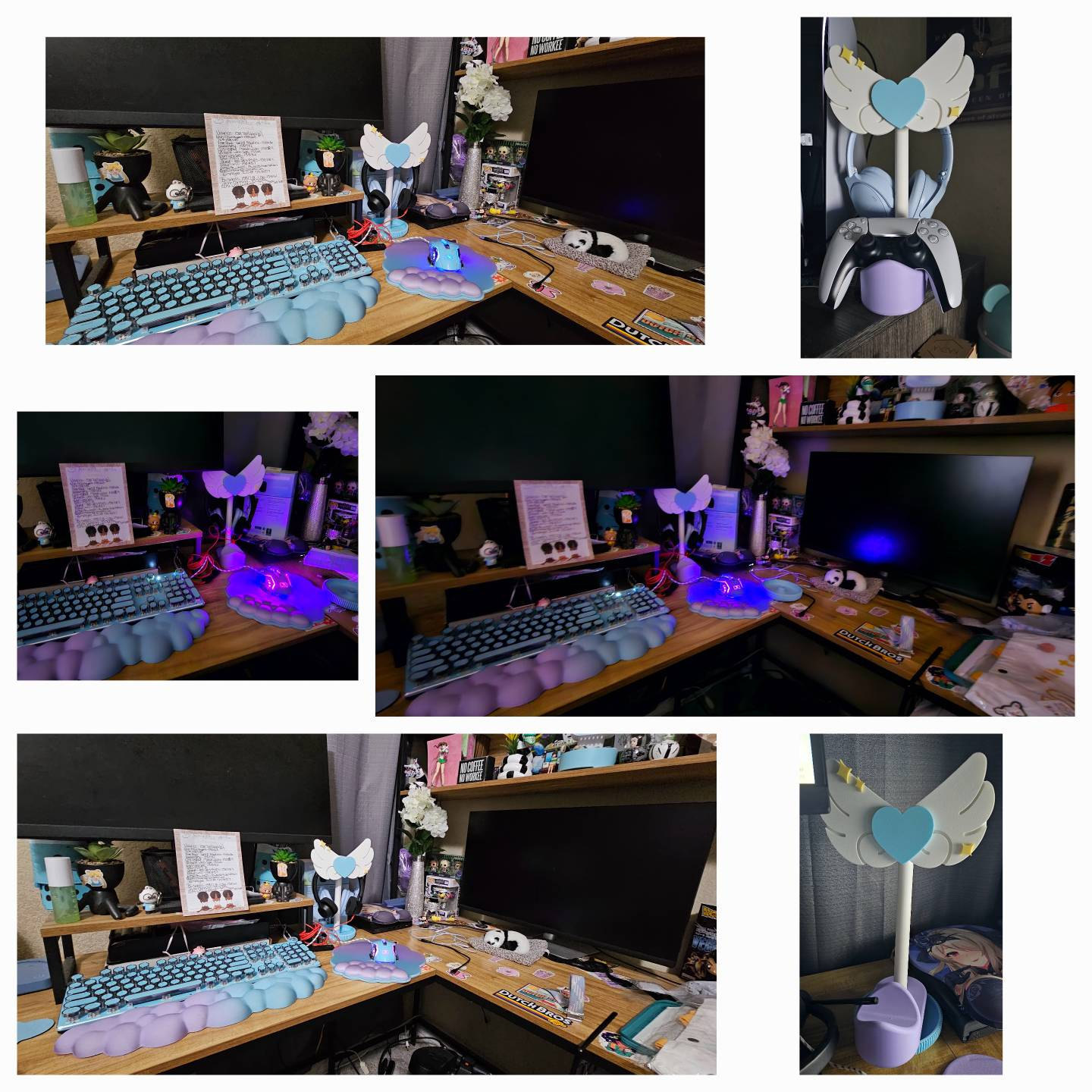 Angel Wings Headphone Stand - Elevate Your Desk Setup with Some Charm