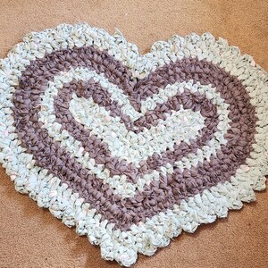 Crochet Heart ORIGINAL Rag Rug Pattern - Etsy