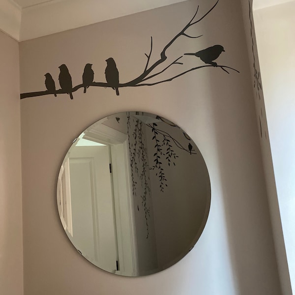 Wall Vinyl Sticker Wall Decal Birds on A Branch Wall Stickers Decor ...