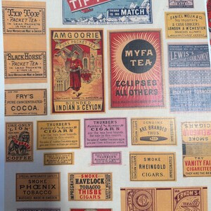 Rare Match Box Templates | 20 8.5 X 11 Inch Antique Swedish