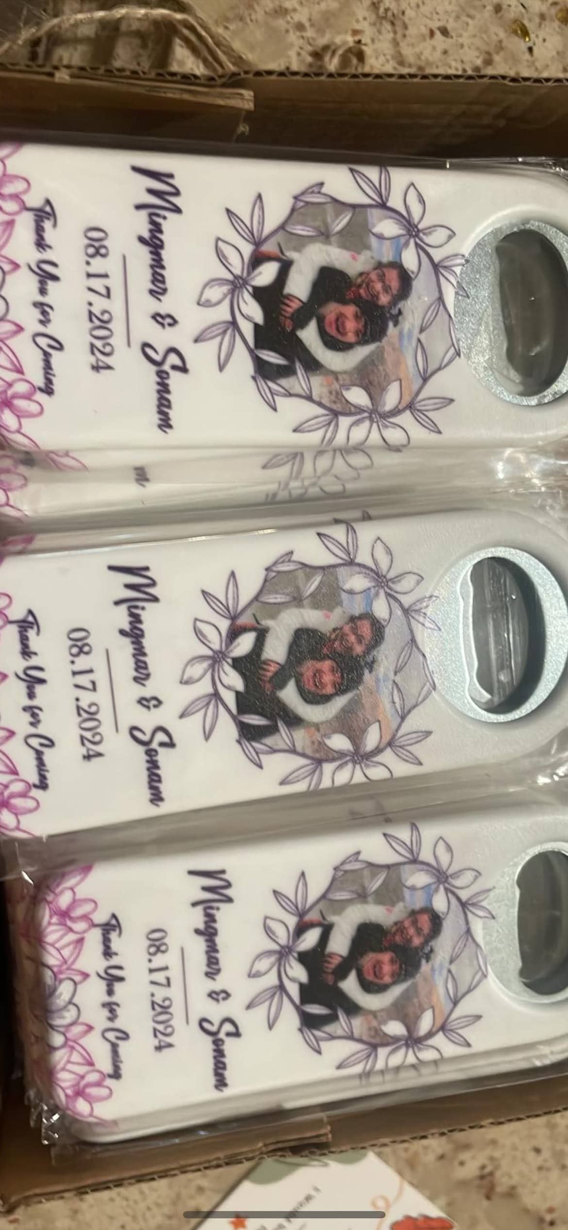 30 Pcs Customizable Wedding Favor For Guests in Bulk, Personalized photo wedding favors, Wedding favors, Photo Bottle opener magnet