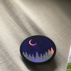 Mini Sticker Holographic Nature Sticker Pop-socket Sticker - Etsy
