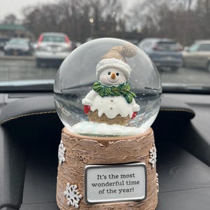 小物 Snowman Snowglobe Amazon.com: Christmas Snow Globes, Glittering Christmas
