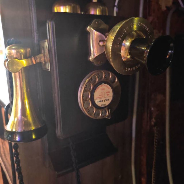 1930年代風の棚付き木製壁掛け電話 - Etsy 日本