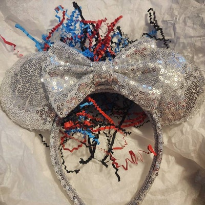 Fairy Godmother Sequin Mouse Ears. Blue and Pink Mouse Ears - Etsy