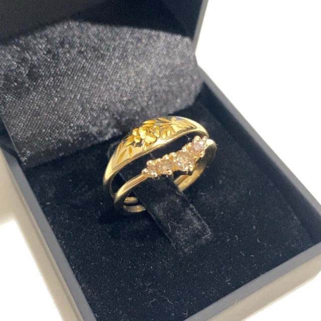 指輪・リング Flower Signet Ring #8470 316L signet ring #R33 | loseford