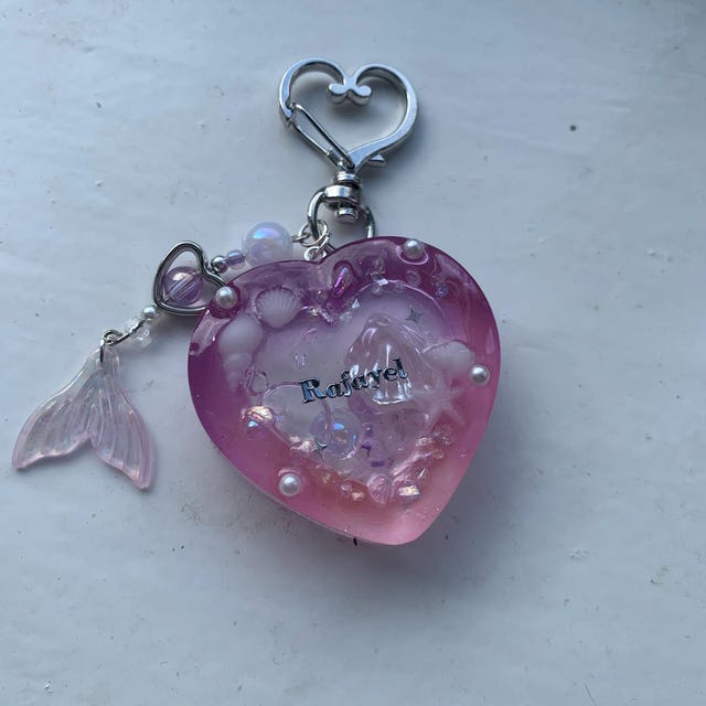 Love and Deepspace Resin Shaker Keychain | Sylus Rafayel Zayne