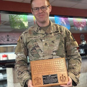Wooden Keyboard Themed Going Away Plaque