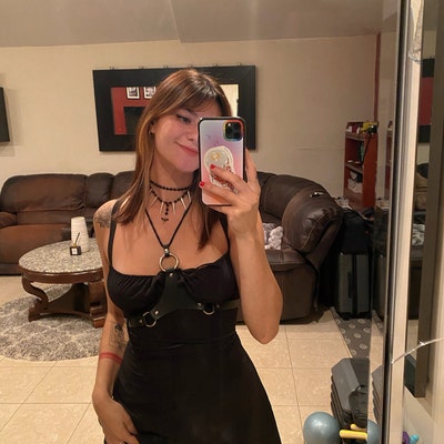 Trinity Cactus Leather Harness Bralette