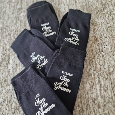 Personalised Wedding Socks Groom Page Boy Best Man Groomsman Gift - Etsy