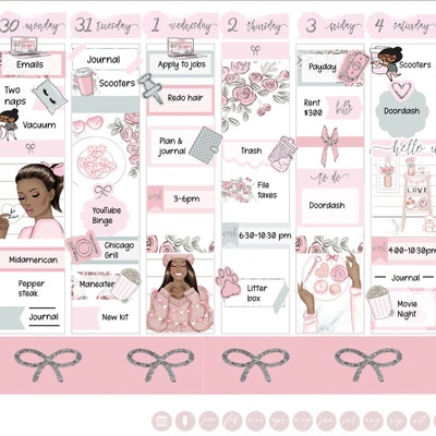 Printable Erin Condren Monthly Budget Bundle Budget Planner Sticker Kit ...