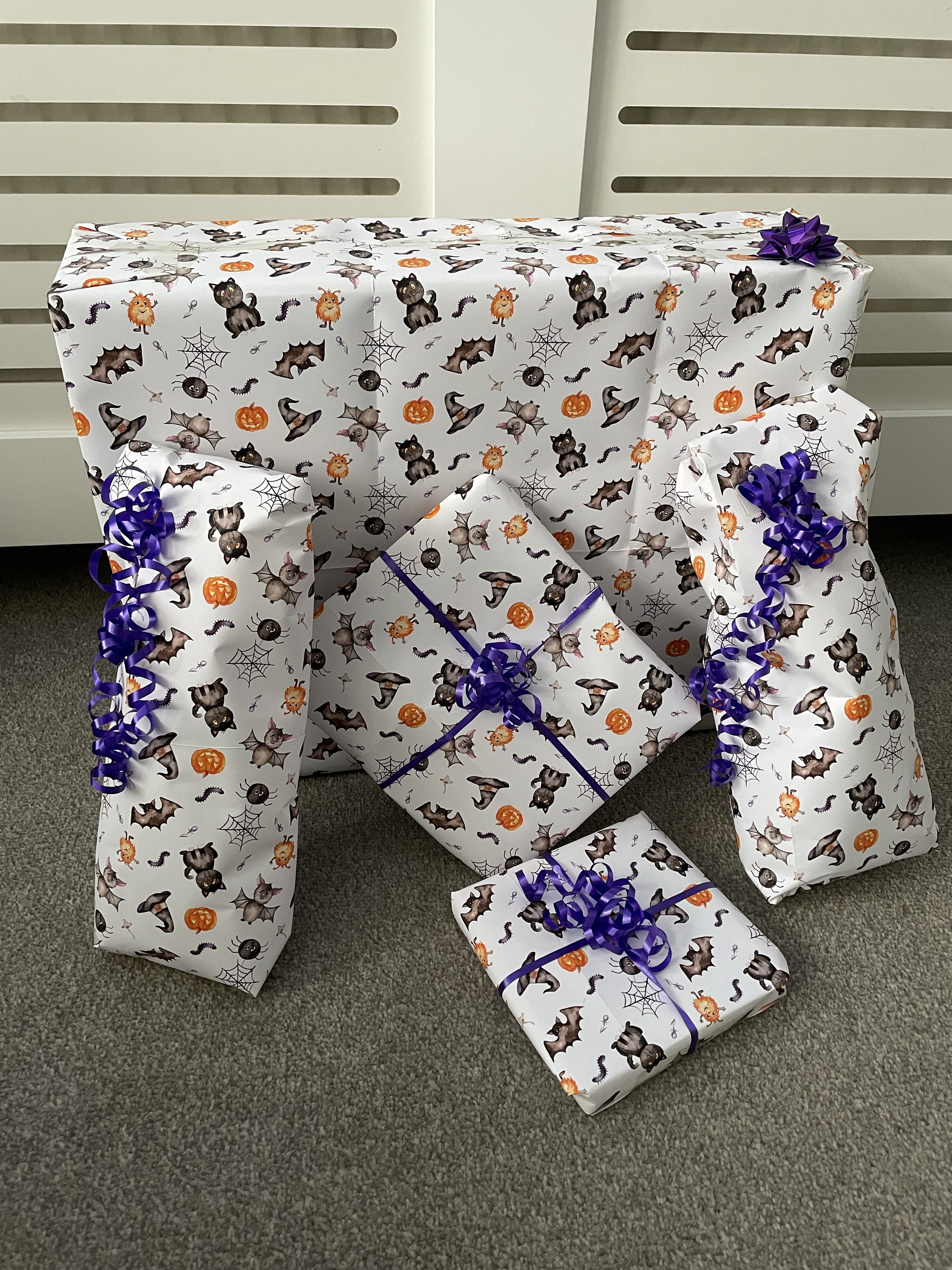 Halloween Wrapping paper,  Halloween decor and halloween decorations ideas, gift wrap, wrapping paper for, paper roll of, ghost witch goth