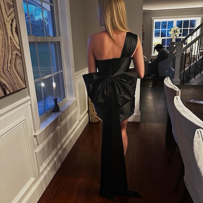 Satin Bow Accented  Dress main image 0