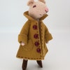 Fox Coat PDF Pattern, Felt Coat Pattern, Miniature Clothing, Doll Coat ...