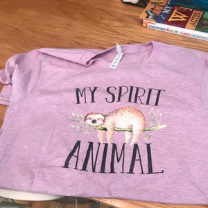 Sloth T Shirt, Sloth Shirt, Sloth Spirit Animal, Sloth Spirit Animal