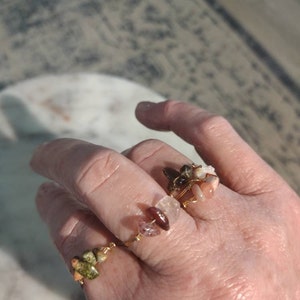 Custom Crystal Ring Handmade With Real Crystals you Choose the Crystals ...