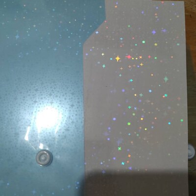 Holographic Self Adhesive Sticker Sheets A4 Size in Broken Glass, Star ...