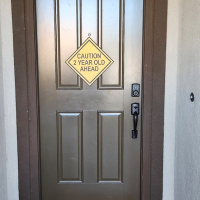 Caution Sign, Party Sign 2 Year Old Ahead, 1 Year Old Ahead, 3 Year Old ...