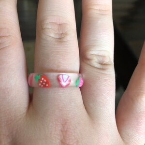 Funky Resin Fruit Rings Custom Resin Rings | Etsy