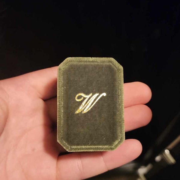 Velvet Ring Box Proposal, Engagement Ring Box Personalized - Etsy