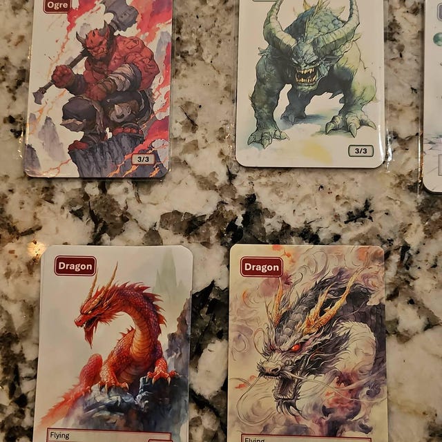 ドラゴントークン MTG (4/4 飛行) - Etsy 日本