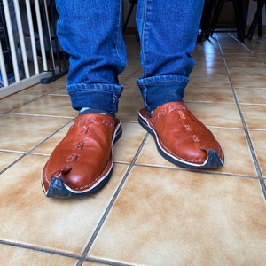 Babouche marocaine homme cuir sale