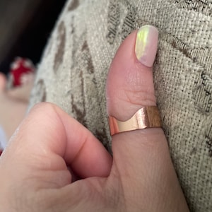 Customer photo from Kristen, Textured Yellow Gold Band 7mm